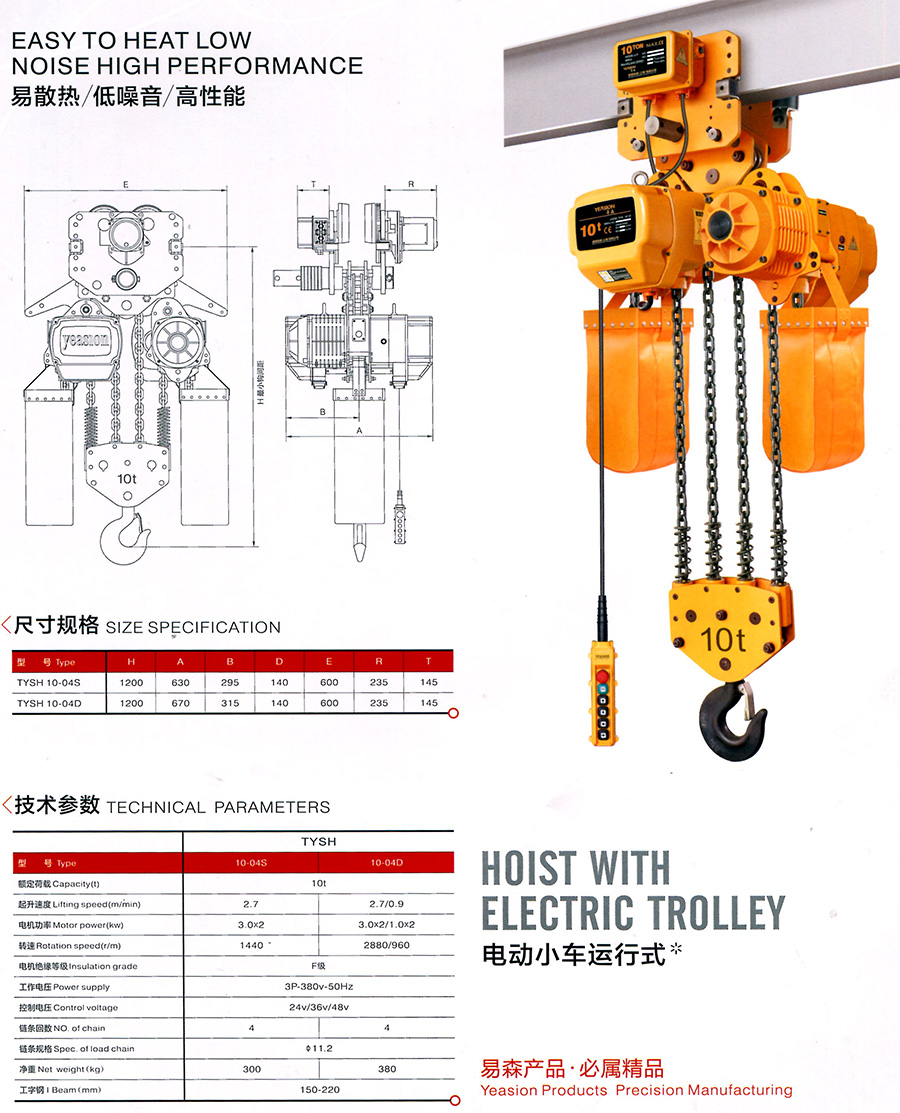 10T電動小車運行式--