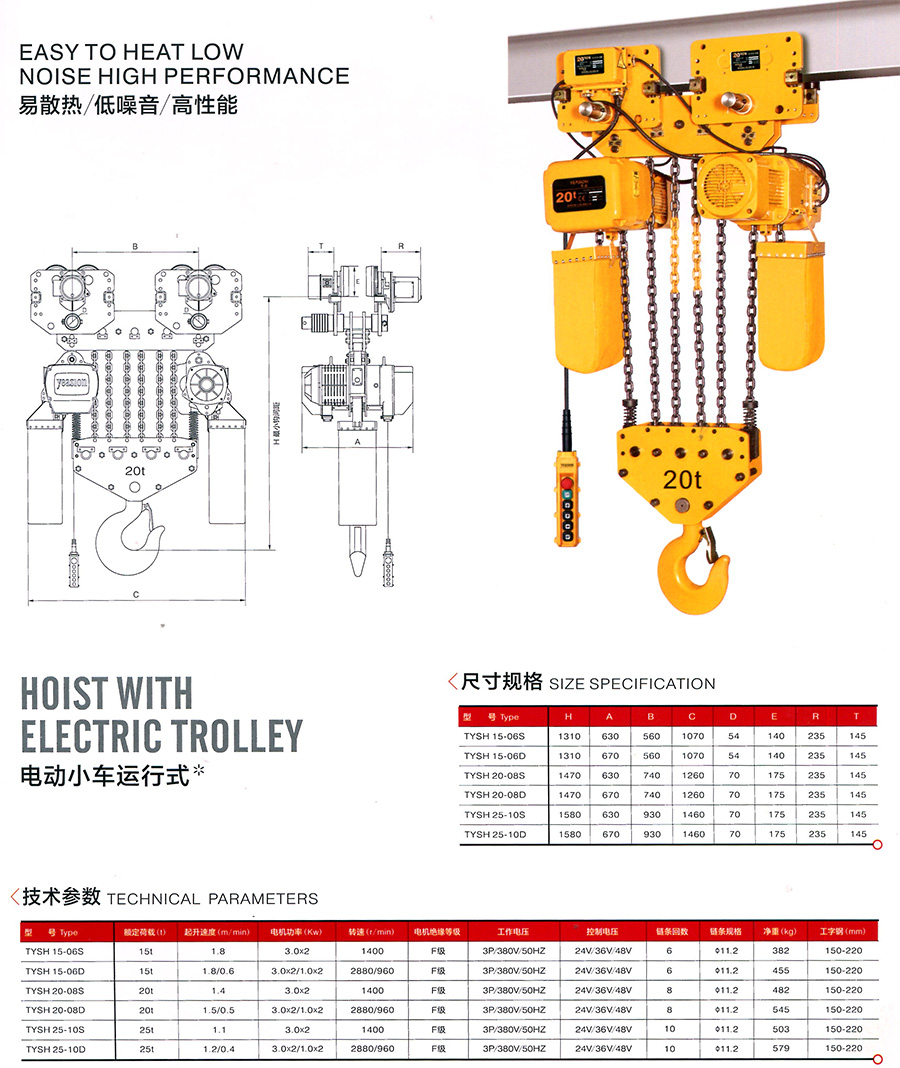 20T電動小車運行式--